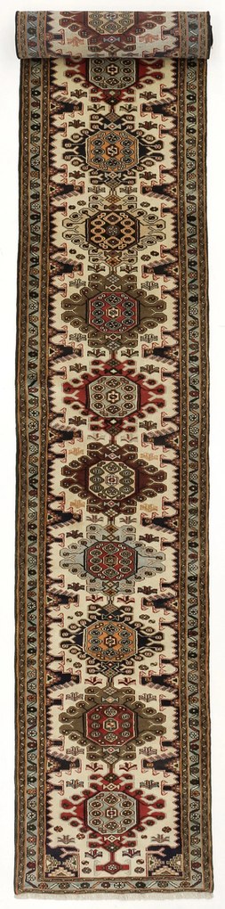 Tappeto 90x590 (Iran) Annodato A Mano