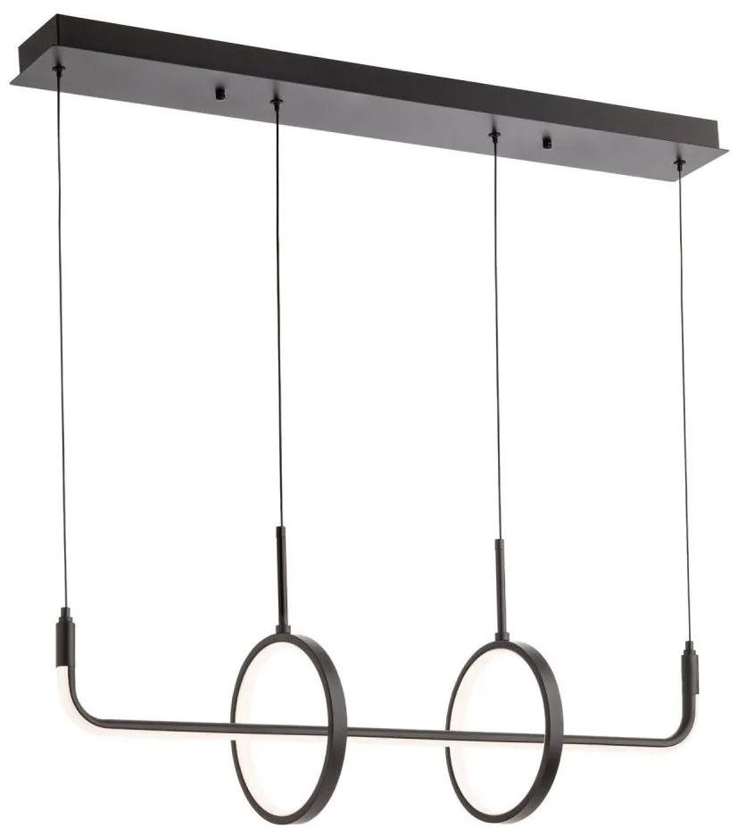 Redo 01-2705 - Lampadario a sospensione LED OLIMP LED/40W/230V 3000/4000/6500K nero