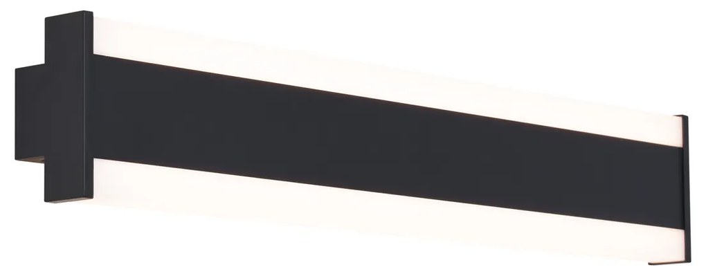 Lampada da parete moderna nera CCT 60cm incl. LED IP54 - Vanya