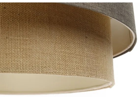 Lampadario a sospensione con filo BOHO TRINITI 1xE27/60W/230V grigio/beige