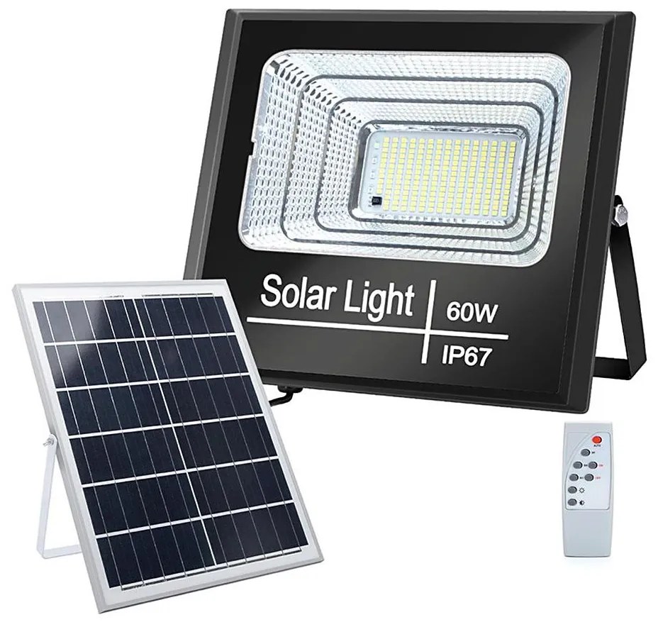 Aigostar - LED Faro solare dimmerabile LED/60W/3,2V IP67 + +TC