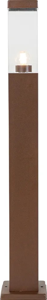 Lampada da esterno intelligente color marrone ruggine 80 cm con WiFi P45 - Malios