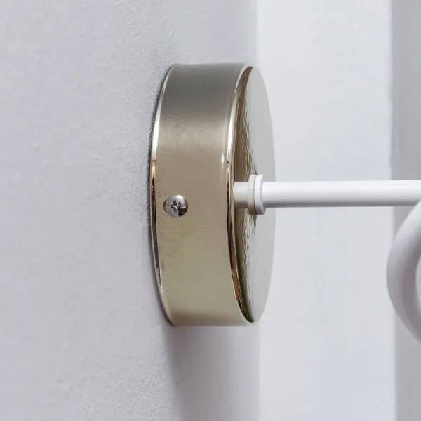 Applique OXFORD 1xE27/15W/230V oro/bianco