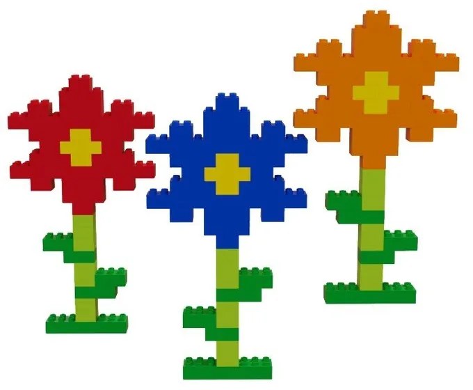 Set di blocchi da costruzione per la pista di palline Rainbow, 120 pezzi Blocks - Hubelino