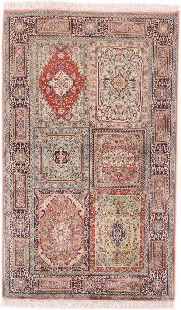 Cashmere Silk Tappeto orientale 90 x 150 (Indian) Annodato A Mano