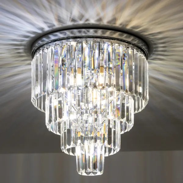 Brilagi - LED plafoniera in cristallo MOZART 5xE14/40W/230V cromo lucido