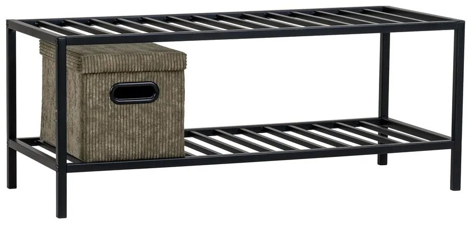 Scarpiera nera in metallo Vita - House Nordic