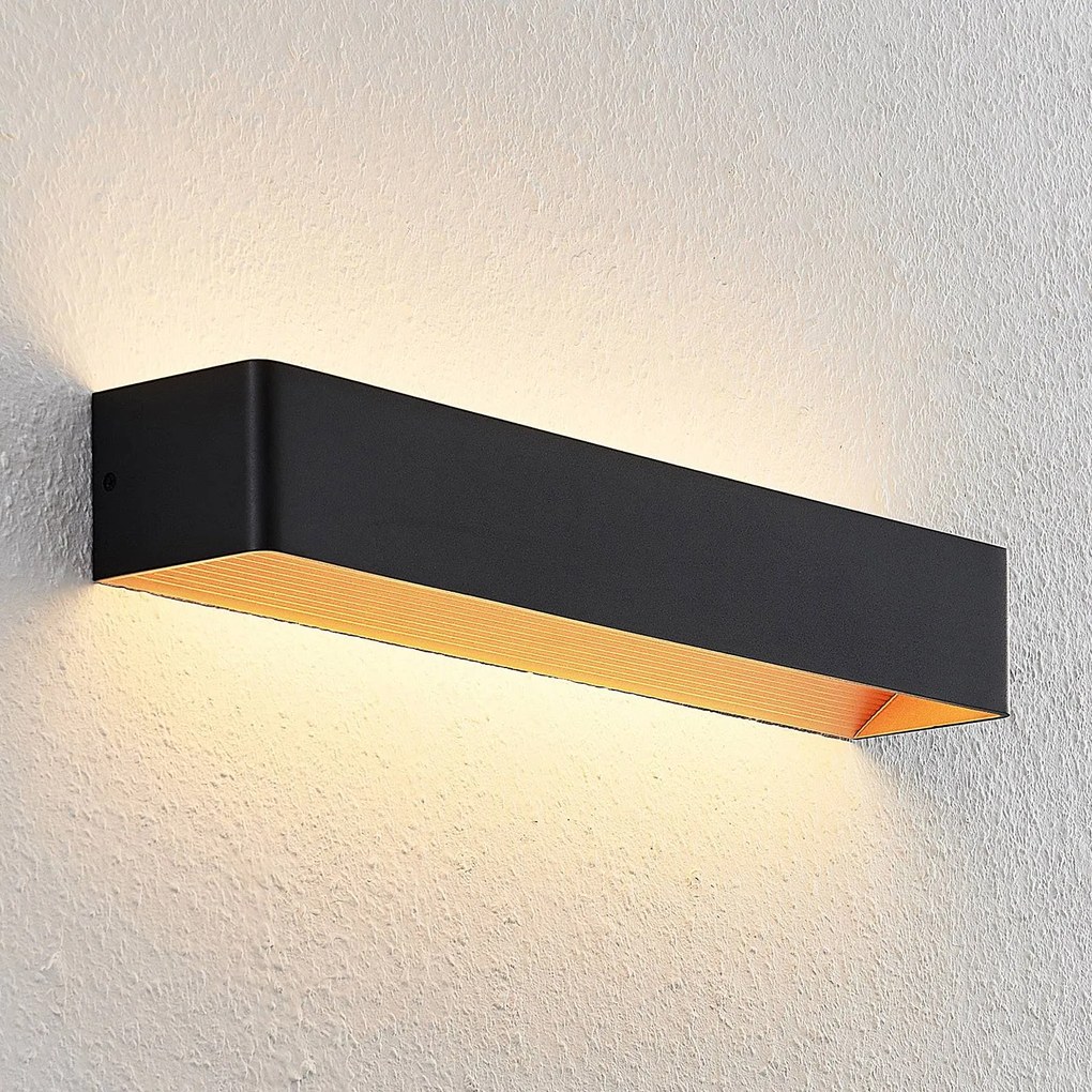 Applique a LED Arcchio Karam, 53 cm, nero, metallo, su/giù