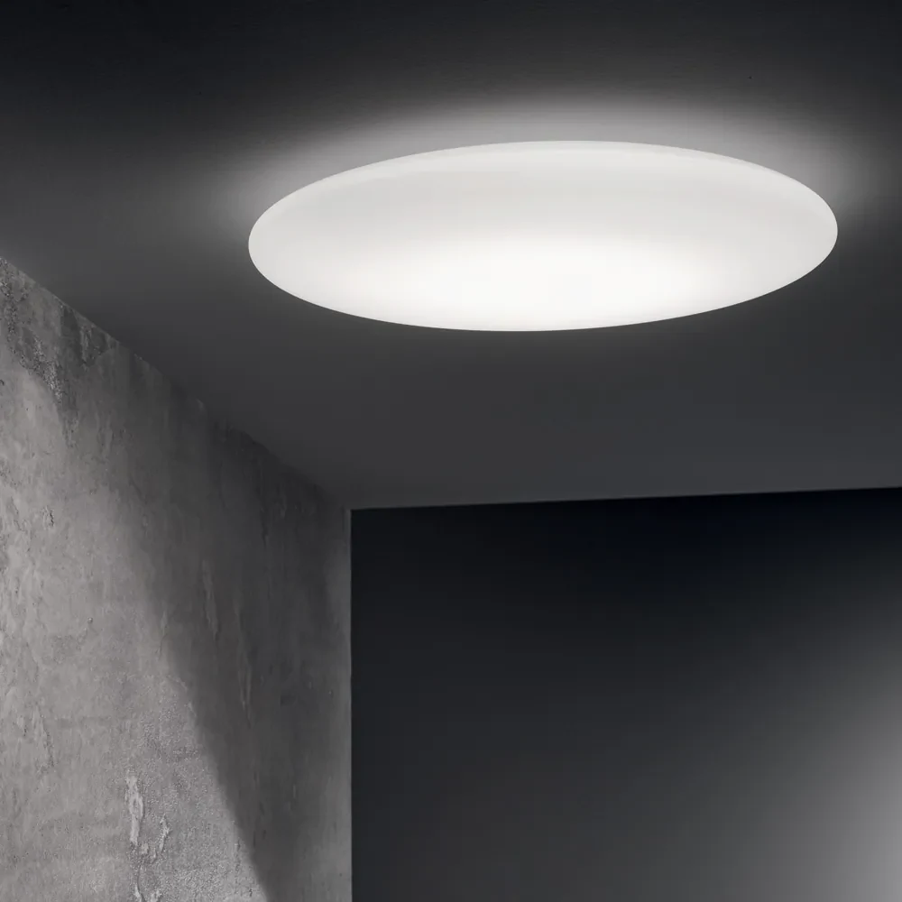 Plafoniera Moderna Level Metallo Bianco Led 22,5W 3000K Luce Calda