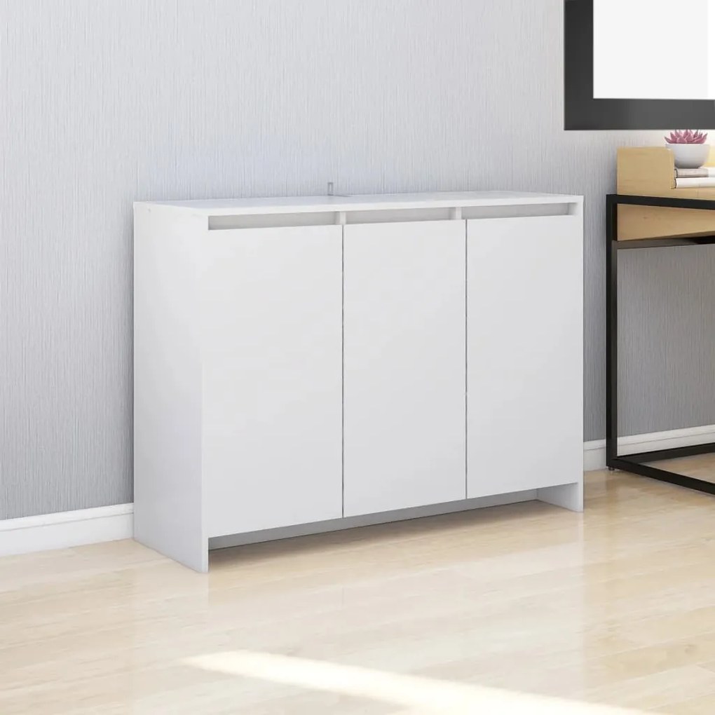 Credenza bianca 102x33x75 cm in truciolato