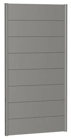 Frangivista in acciaio grigio BIOHORT L 96 x H 182 cm, spessore 44 mm