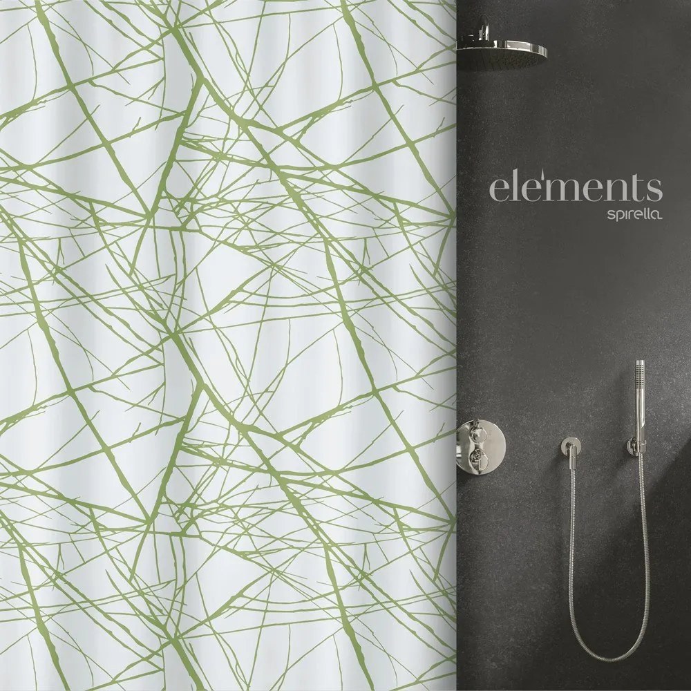 Tenda per doccia 180x200 cm Fores – Spirella