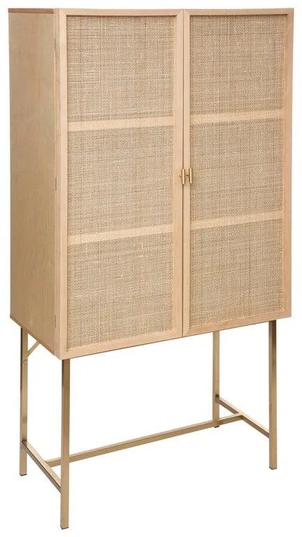 Credenza natura Rayo L 80 x P 41.7 x H 165.3 cm