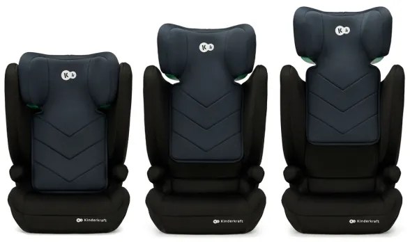 KINDERKRAFT - Seggiolino auto I-SPARK i-Dimensioni (100-150 cm) nero
