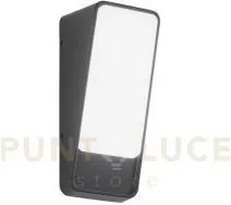 Applique led coupe antracite in alluminio 14w 1950lm 3000k ip65 380...