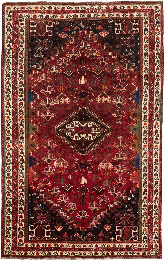 Gashghai Tappeto persiano 170x260 Rosso (Iran) Annodato A Mano