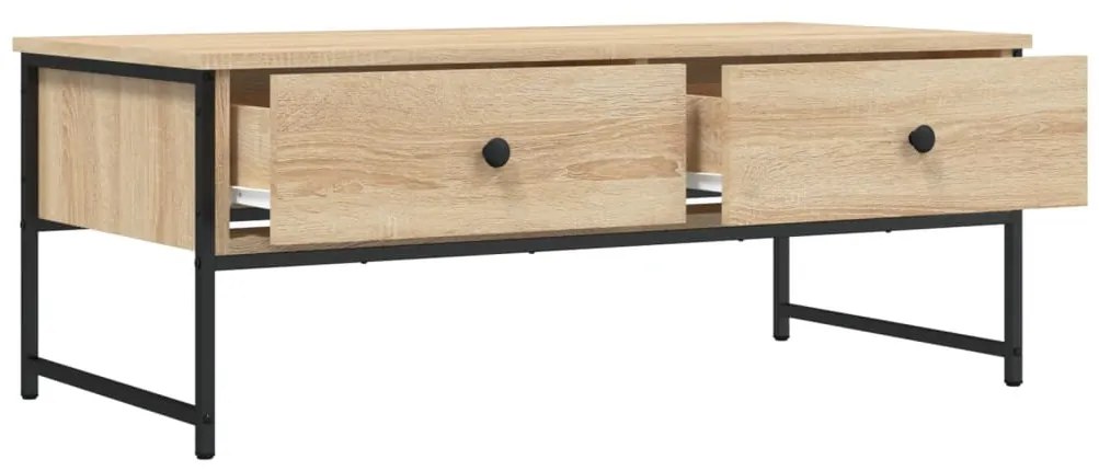 Tavolino salotto rovere sonoma 101x49x39,5 cm legno multistrato