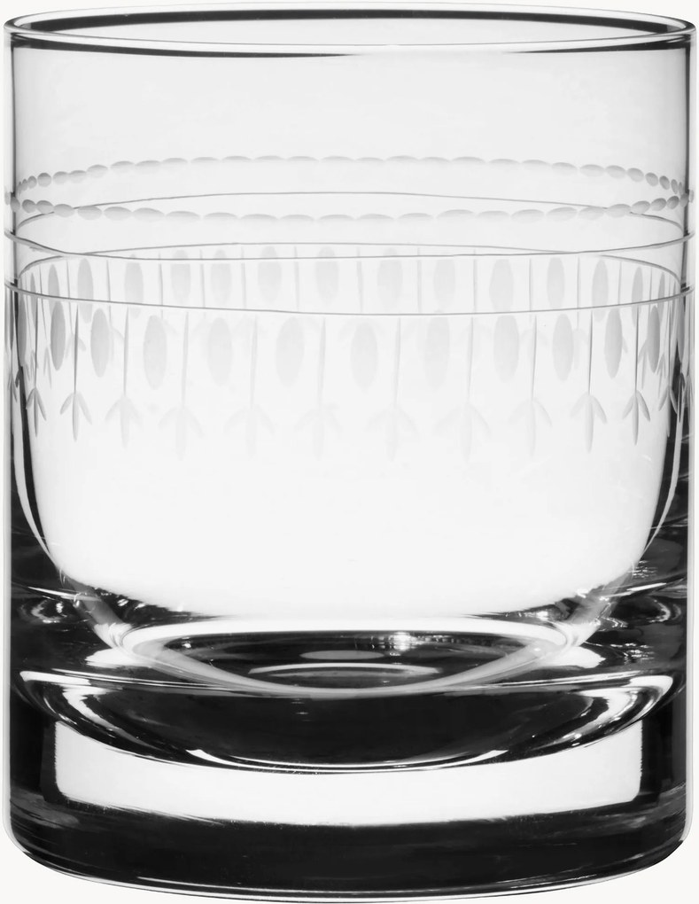 Set di 4 bicchieri da whisky in cristallo soffiato Ovals