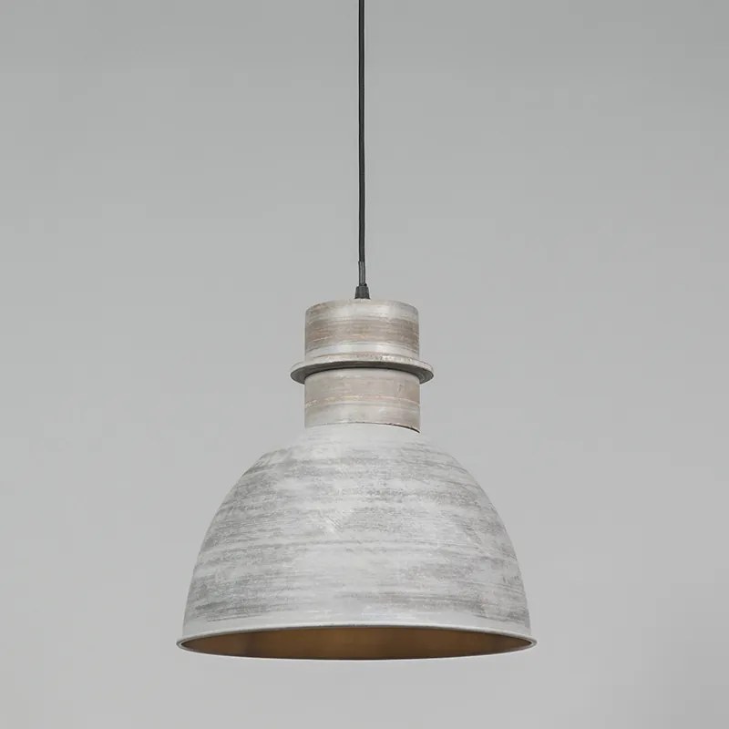 Set di 2 lampade a sospensione rustiche grigie - Dory