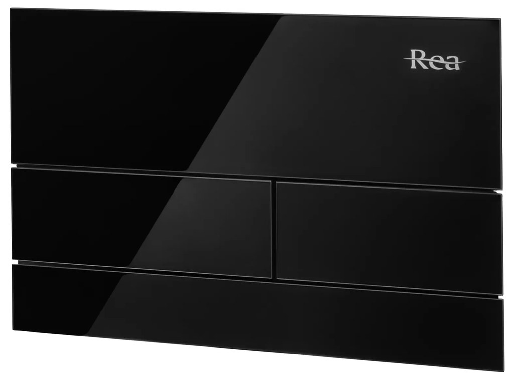 Pulsante per supporto set da incasso WC K011A-Q Rea T Black Glass
