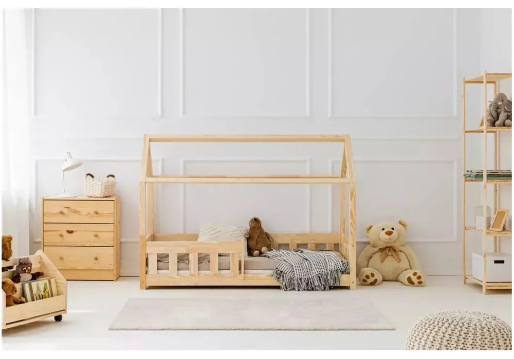 Letto per bambini in legno di pino 90x190 cm Mila MBP - Adeko