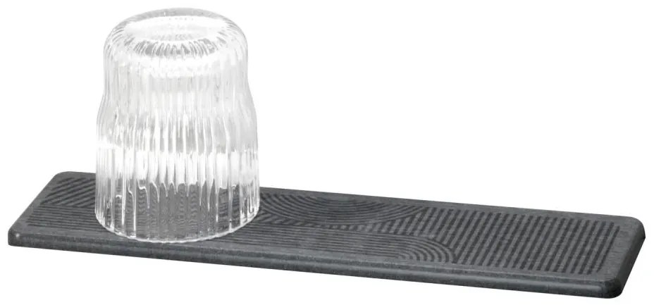 WENKO 54957100 - Tappetino antigoccia DAMON 30x8 cm grigio