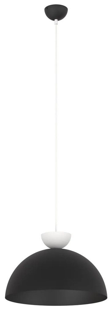 Lampadario Minimal Efesto Acciaio Nero Bianco 1 Luce Gx53