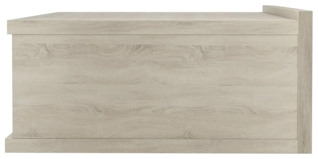 Comodino pensile rovere sonoma 40x30x15 cm truciolato