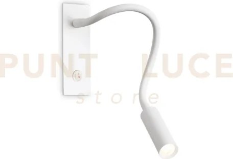 Io applique a parete bianco flessibile in gomma led 3000 k 3w  300 ...