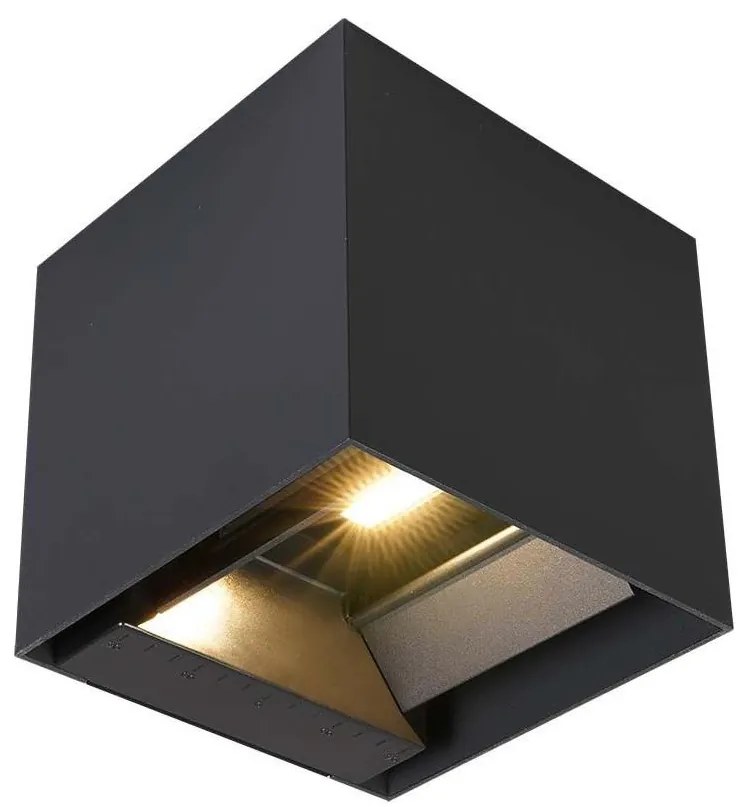 Applique solare a LED con sensore LED/9W/5V IP65 2600 mAh antracite