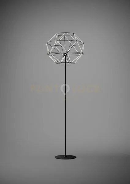 Euclide lampada da terra 2700k 4593lm 62w con dimmer a pedale color...