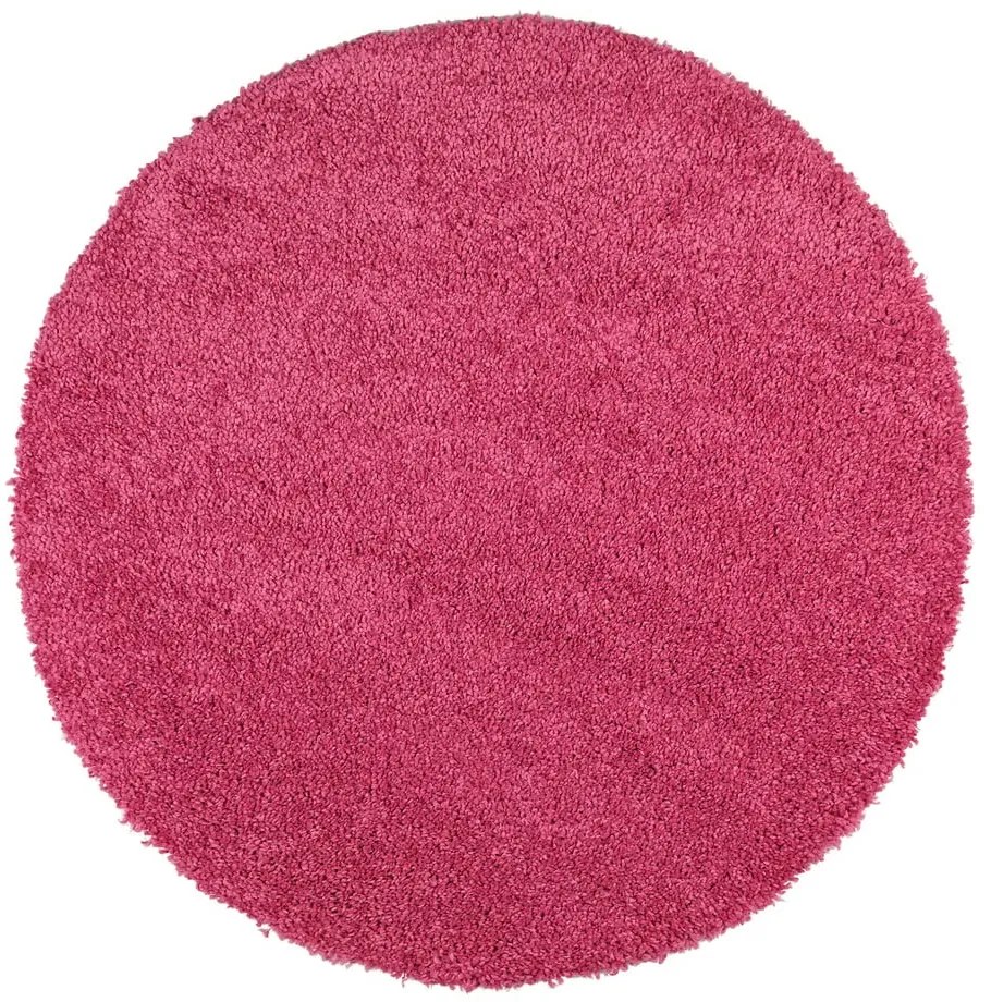 Tappeto rosa , ø 100 cm Aqua Liso - Universal