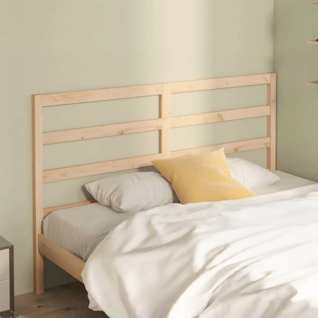 Testiera Per Letto 146x4x100 Cm İn Legno Massello Di Pino /