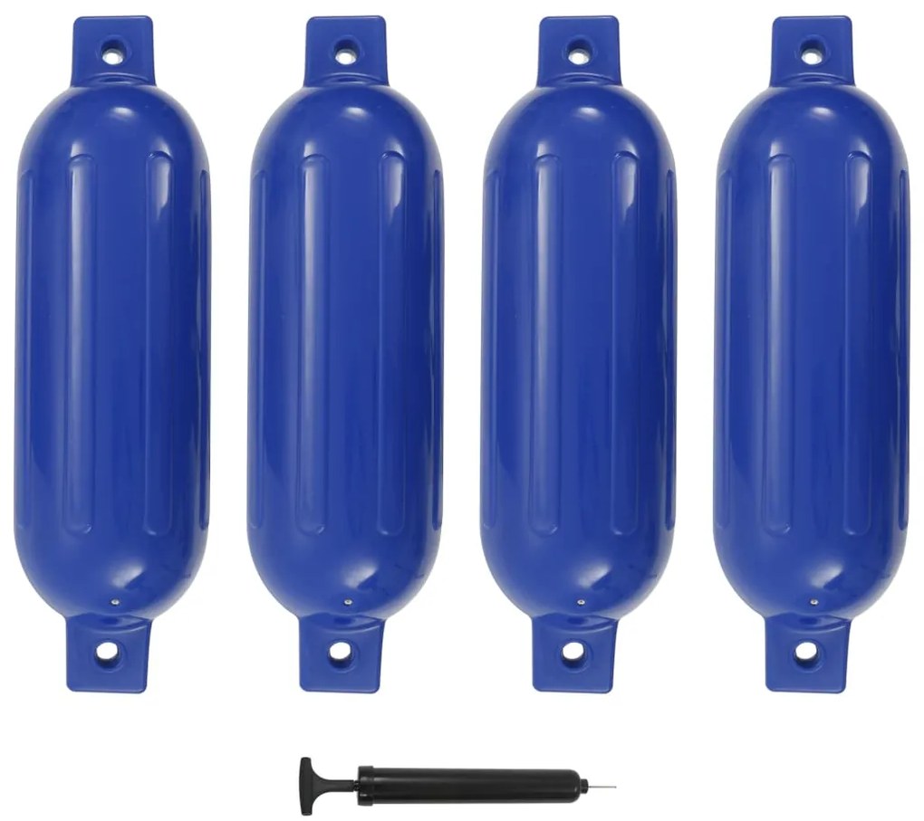 Paraurti Per Gommone 4 Pz Blu 51x14 Cm İn Pvc /