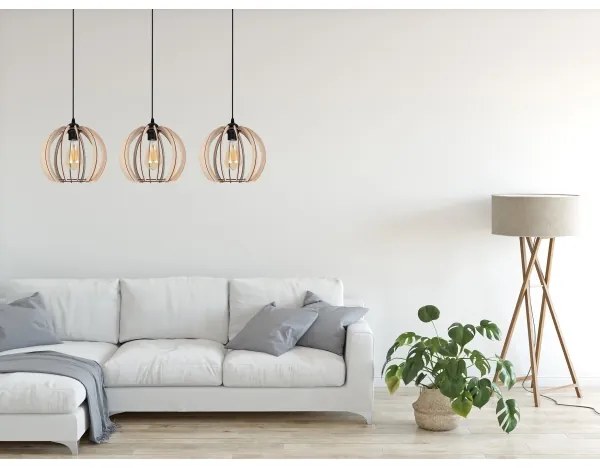 Lampadario su filo DORO 3xE27/60W/230V