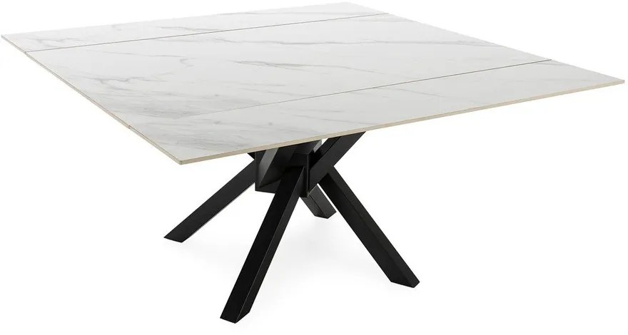 Tavolo da pranzo allungabile con piano aggiuntivo in pietra 90x150 cm Arlene - Marckeric