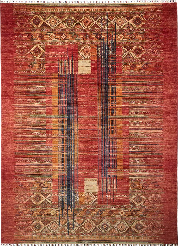 Gabbeh Tappeto orientale 360x270 Rosso (Pakistan) Tessuto A Mano