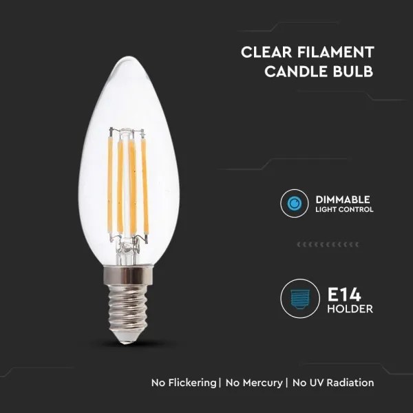 Lampadina LED FILAMENT E14/5,5W/230V 4000K