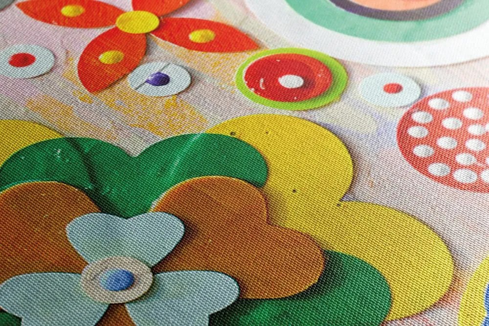 Stampa su tela – Astrazione di fiori