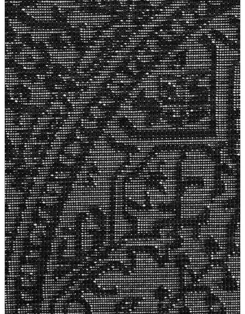 Tappeto da interno/esterno rotondo bianco e nero ø 160 cm Duet Kona – NORTHRUGS