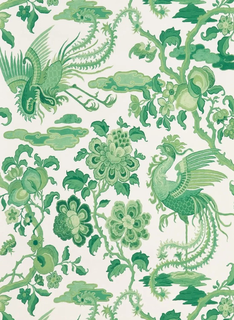 GP & J Baker Carta da parati Chifu - Emerald