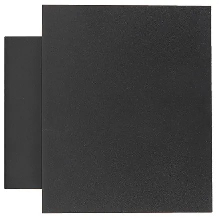 Applique da parete di design nera e oro rettangolare - Sola