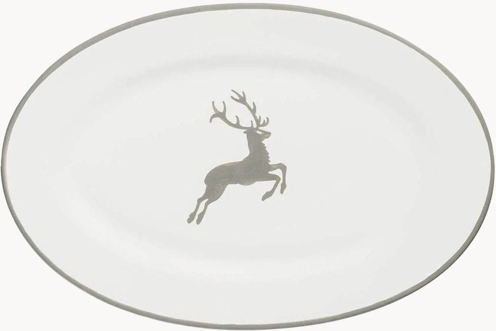 Piatto da portata fatto a mano Grauer Hirsch