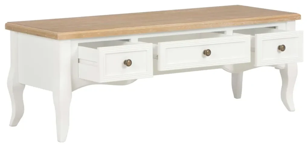 Mobile porta tv bianco 100x35x35 cm in legno