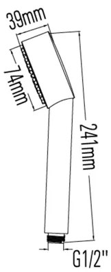 Sapho - Doccetta a mano Ø 7,4 cm, cromata lucida