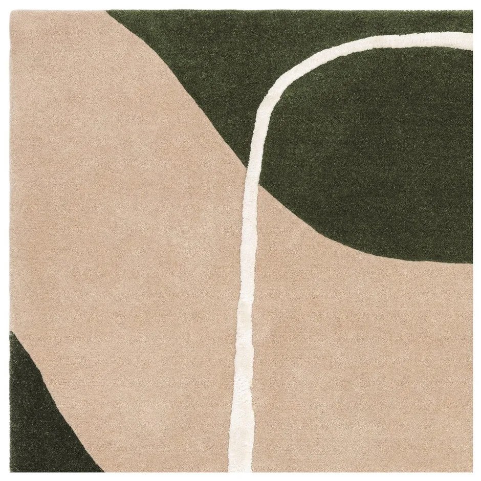 Tappeto in lana verde tessuto a mano 200x300 cm Matrix - Asiatic Carpets