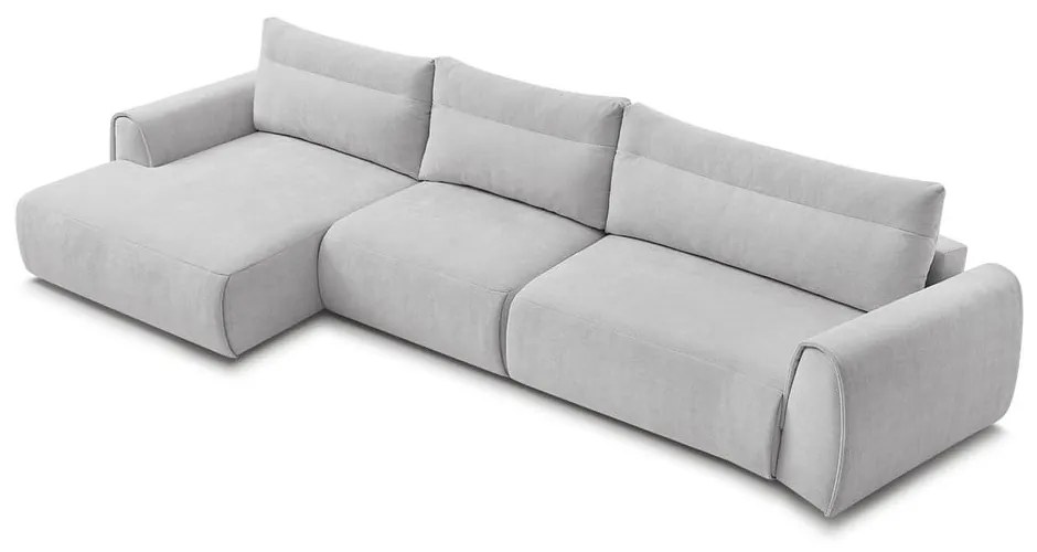 Divano angolare in grigio chiaro Aden – Bobochic Paris