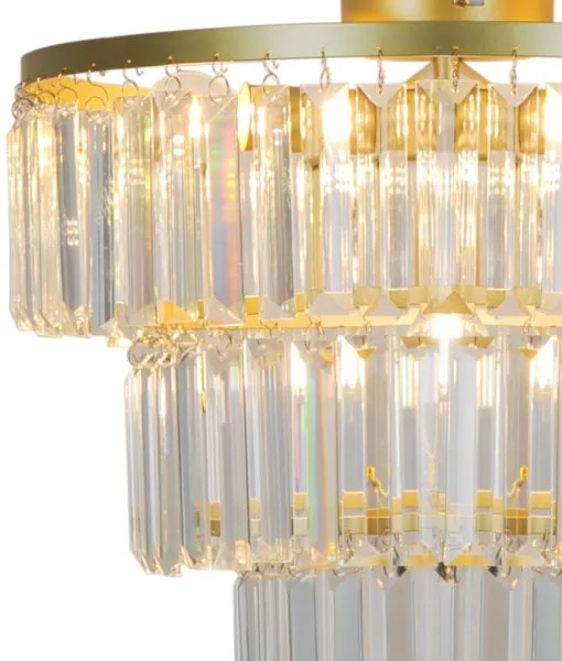 Zuma Line P17127-4-GD - Lampadario a plafone TIFANNY 4xE14/40W/230V oro