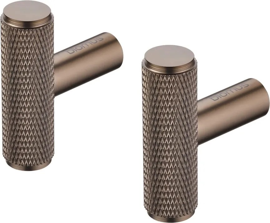 Set di ganci da parete grigi in metallo 2 pz Rof – Blomus