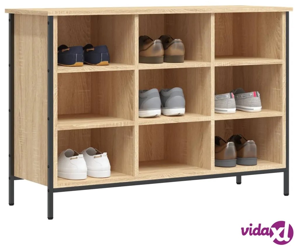 vidaXL Scarpiera Rovere Sonoma 100x35x70 cm in Legno Multistrato